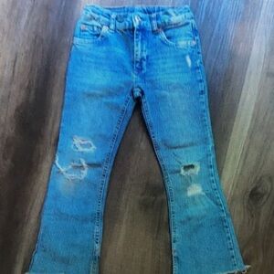 Kids Distressed Blue Jeans